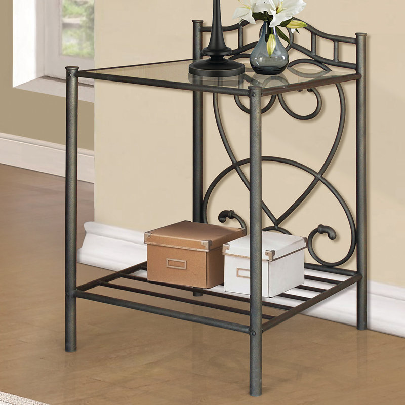 Andover Mills Metal Nightstand & Reviews Wayfair